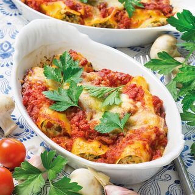 Tomatgratinerad cannelloni