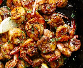 Browned Butter Honey Garlic Shrimp