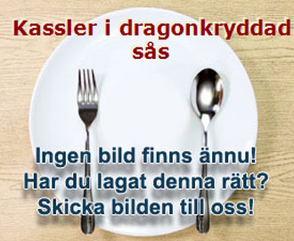 Kassler i dragonkryddad sås