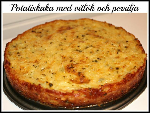 Linda´s Goda: Potatiskaka med vitlök och persilja | Food in 2019 | Tetziki sauce, Food, Potato dishes