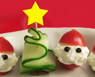 Tomte tomat och gurka gran! Så gör du julens nyttigaste sötsaker