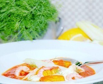 Fisksoppa med saffran och citrusaioli