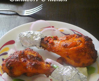 Restaurangrecept på Tandoori kyckling med vitlök och citron
