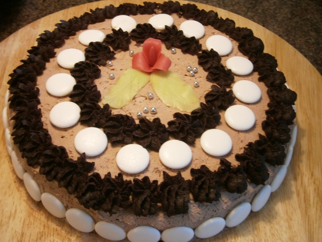 Chokladtårtor med chokladfrosting
