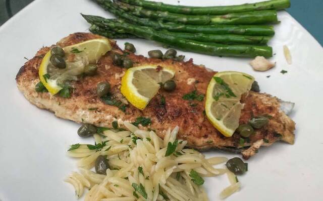 Pan Fried Trout with Lemon and Capers