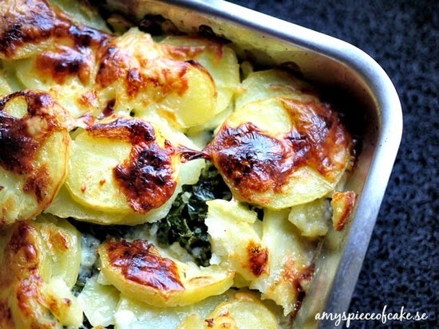 Grönkålsgratäng - Kale Gratin