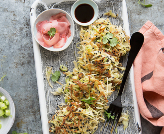 Okonomiyaki (Japanese savory cabbage pancakes) – where have you been all my life?