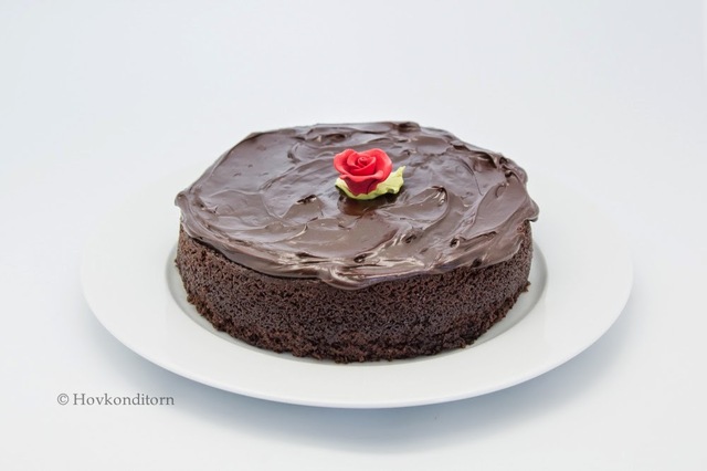 Moist Chocolate Cake with Ganache