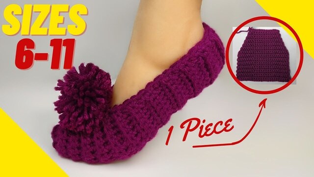 QUICKEST Crochet Slippers For Beginners