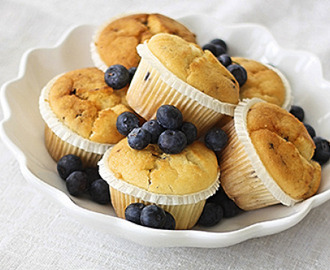 Glutenfria blåbärsmuffins