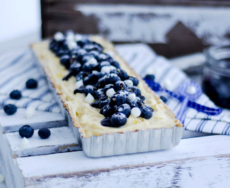 Blueberry and Lemon Pastry Cream Pie (Blåbärs- och Citron/vaniljkräm paj)