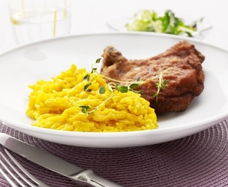 Risoni allo zafferano e Cotoletta alla Milanese