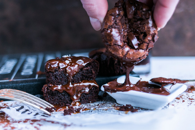 Fudgy Brownie Muffins