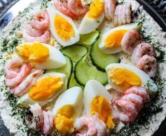 Räk och äggtårta – Perfekt PÅSKTÅRTA
