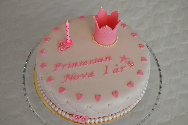 Min andra prinsessas 1-års tårta!!