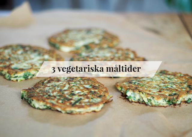 3 gröna måltider – vegetariskt utan gluten