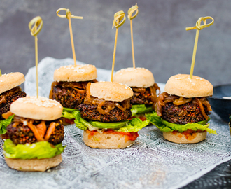 Sliders – vegan & glutenfria miniburgare