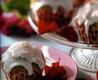 Muffins med rosenblad