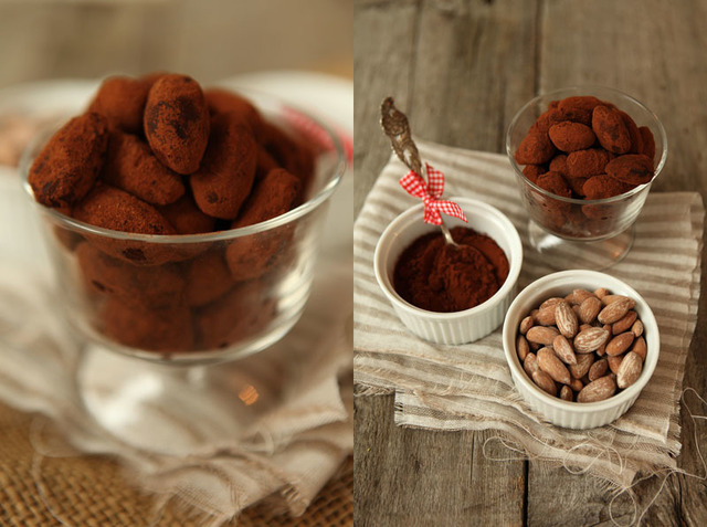 Saltrostade Nougatmandlar med Kanelkakao - Salt Roasted Nougat Almonds with Cinnamon Cocoa