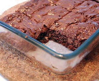 Brownies med tre sorters choklad