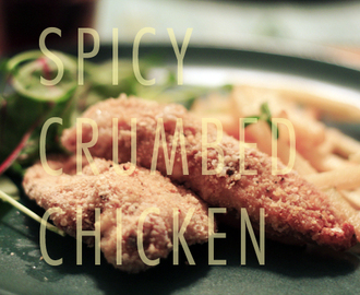 Spicy crumbed chicken