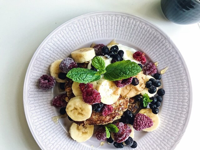 Bananplättar med havre smaksatt med kryddor