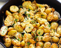 Rostad potatis i ugn med smak av parmesan och vitlök!