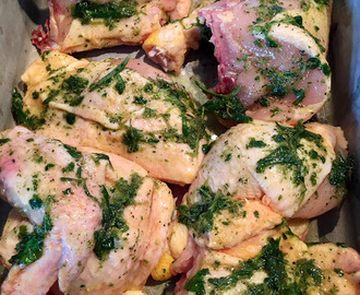 Glad påsk! - Örtmarinerad kyckling med citronyoghurt, 4 pers