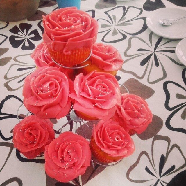Cupcakes rosor