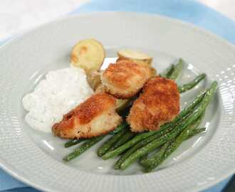 Fish nuggets med kapris- och ansjovisröra