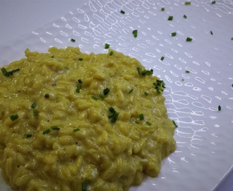 Risotto giallo mantecato al mascarpone