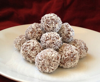 Chokladbollar med dadlar - 60 kcal