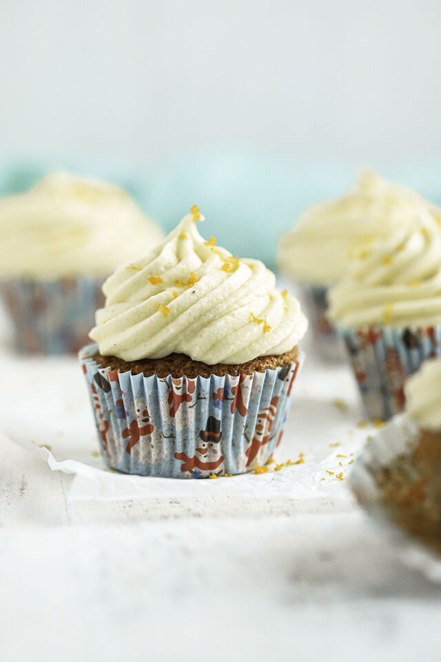 Pepparkaksmuffins med frosting