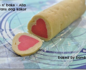Slice n’ bake – Alla hjärtans dag kakor (steg-för-steg bilder)