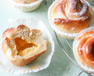 Simonas rosbullar med vaniljkräm