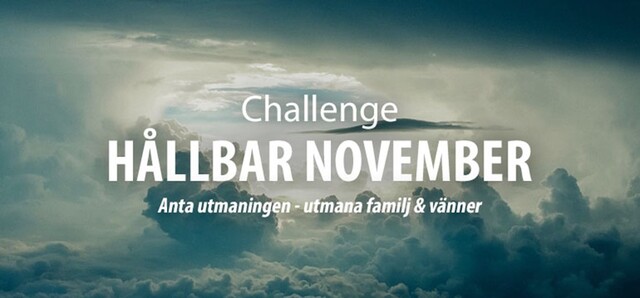 Hållbar November Challenge och vegetarisk månad
