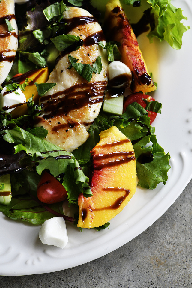 Grilled Chicken and Peach Salad Recipe