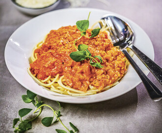 Barnens bolognese med röda linser