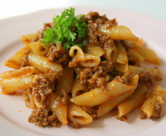 Lättlagad lunch – Pasta med tacosås