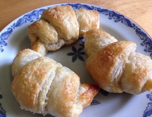 Croissant med chokladfyllning