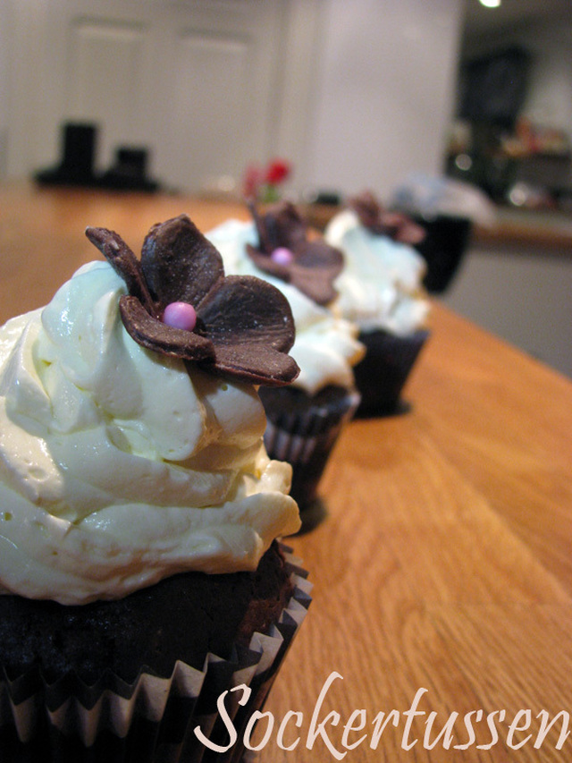 Choklad cupcakes med IMBC!