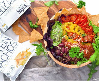 Vegetarisk tacos med Proteinchips