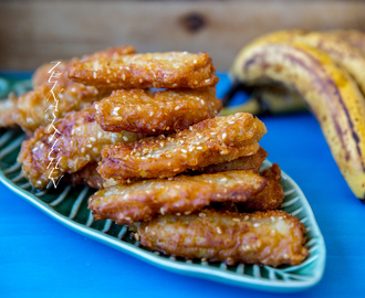 Kluay kaek- Thailändska friterade bananer