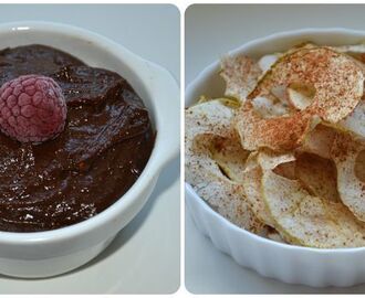 Egen "nutella" och äppelchips