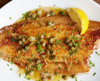 Fisk meunière med brynt smör