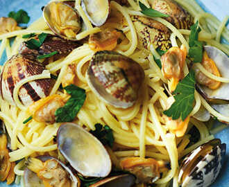 Spaghetti vongole - Paolo Robertos recept