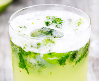 Mint Fizz med gin, mynta och lime