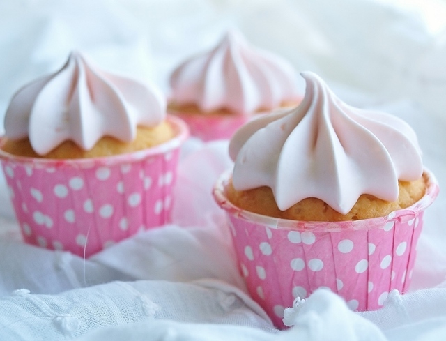 Cupcakes med marshmallowfrosting
