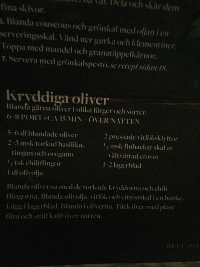 Kryddiga oliver