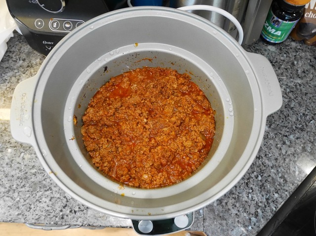 Köttfärssås med creme fraiche i Crock-Pot